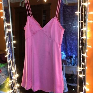 pink slip dress